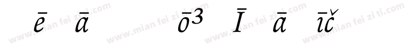 RenardNo3-Italic字体转换