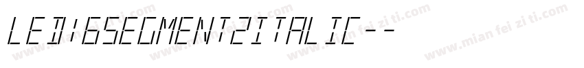 Led16Segment2Italic-字体转换