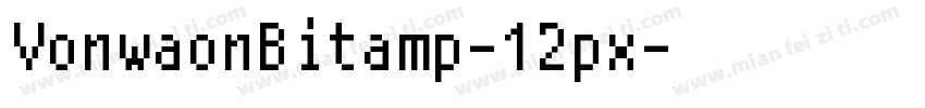 VonwaonBitamp-12px字体转换
