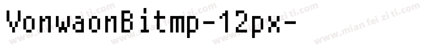 VonwaonBitmp-12px字体转换