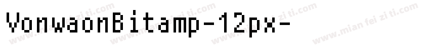 VonwaonBitamp-12px字体转换