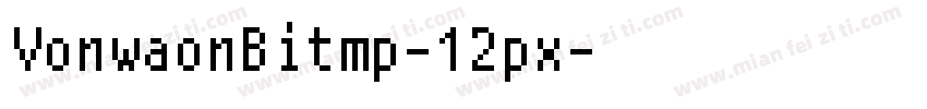 VonwaonBitmp-12px字体转换