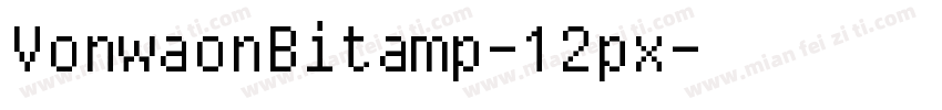 VonwaonBitamp-12px字体转换