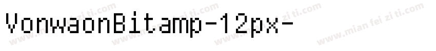 VonwaonBitamp-12px字体转换