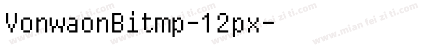 VonwaonBitmp-12px字体转换
