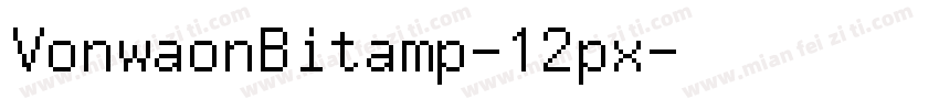 VonwaonBitamp-12px字体转换