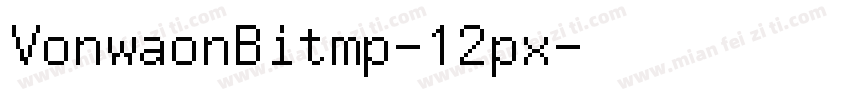 VonwaonBitmp-12px字体转换