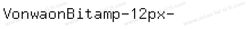 VonwaonBitamp-12px字体转换