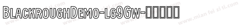 BlackroughDemo-lg9Gw字体转换