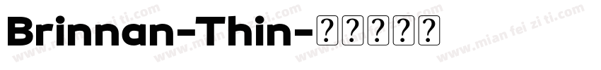 Brinnan-Thin字体转换