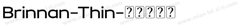 Brinnan-Thin字体转换
