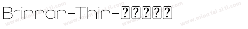 Brinnan-Thin字体转换
