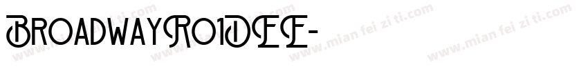 BroadwayRo1DEE字体转换