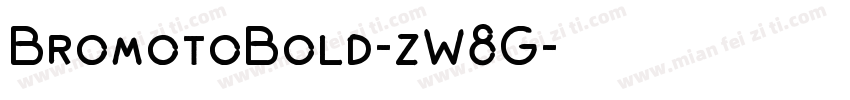 BromotoBold-zW8G字体转换
