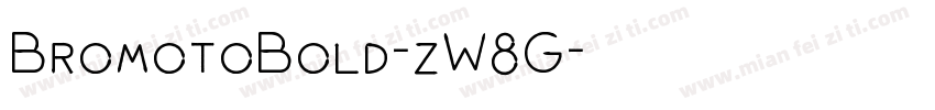 BromotoBold-zW8G字体转换