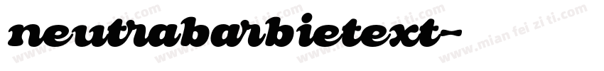neutrabarbietext字体转换