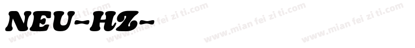 NEU-HZ字体转换