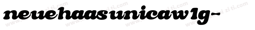 neuehaasunicaw1g字体转换