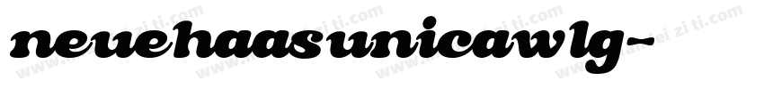 neuehaasunicawlg字体转换