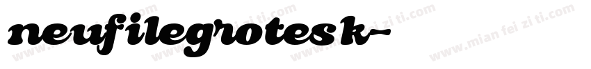 neufilegrotesk字体转换