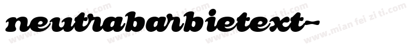 neutrabarbietext字体转换