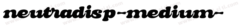 neutradisp-medium字体转换