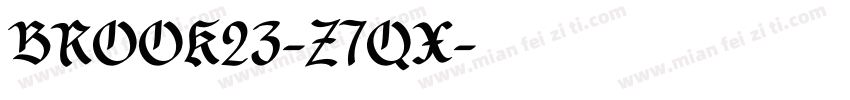 Brook23-z7qX字体转换