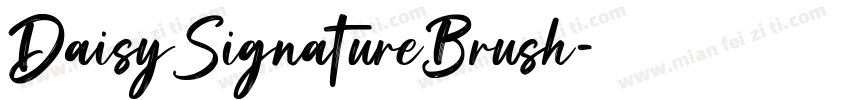 DaisySignatureBrush字体转换