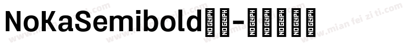 NoKaSemibold字体字体转换