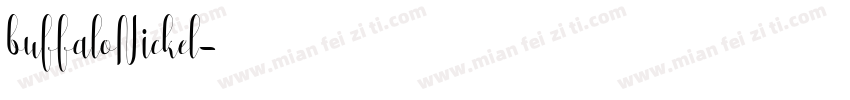 buffaloNickel字体转换