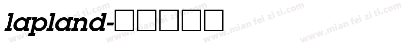 lapland字体转换