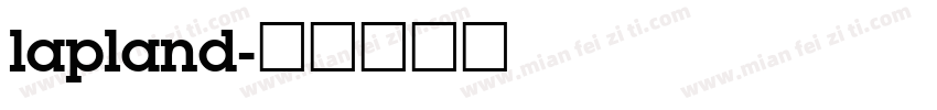 lapland字体转换