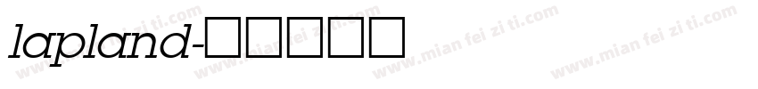 lapland字体转换