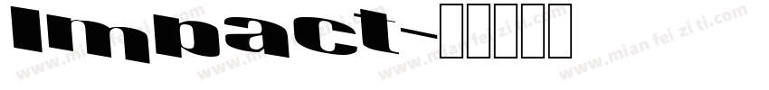Impact字体转换