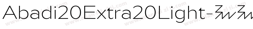 Abadi20Extra20Light字体转换