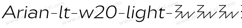 Arian-lt-w20-light字体转换