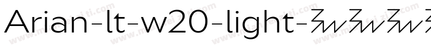 Arian-lt-w20-light字体转换