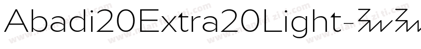 Abadi20Extra20Light字体转换