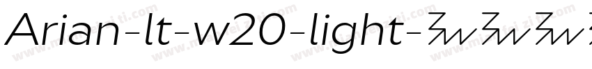 Arian-lt-w20-light字体转换
