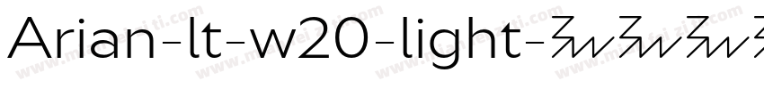 Arian-lt-w20-light字体转换