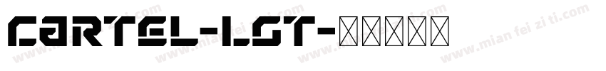 Cartel-Lgt字体转换