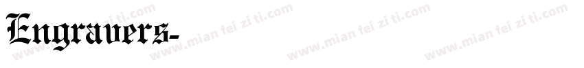 Engravers字体转换
