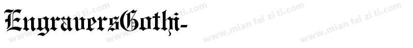 EngraversGothi字体转换