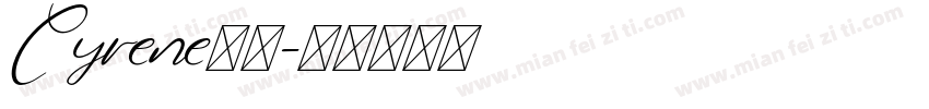 Cyrene字体字体转换