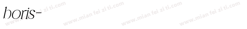 boris字体转换