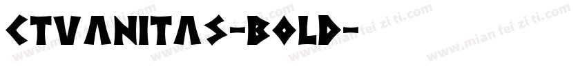 CTVanitas-Bold字体转换