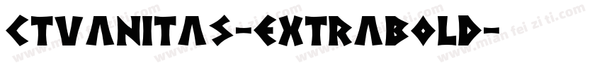 CTVanitas-ExtraBold字体转换