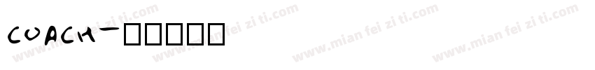 coach字体转换