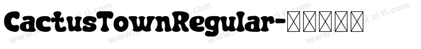 CactusTownRegular字体转换
