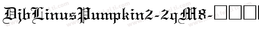 DjbLinusPumpkin2-2qM8字体转换